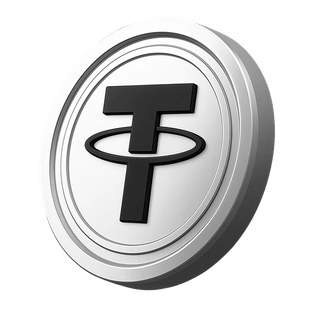 Tether USDT-coin in de sectie voor accountinformatie